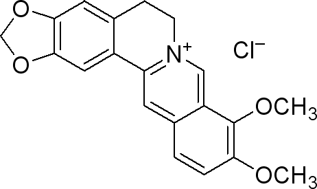 盐酸小檗碱化学结构式图片